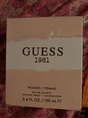 Guess Cream and Blush Pink Fragrance Box